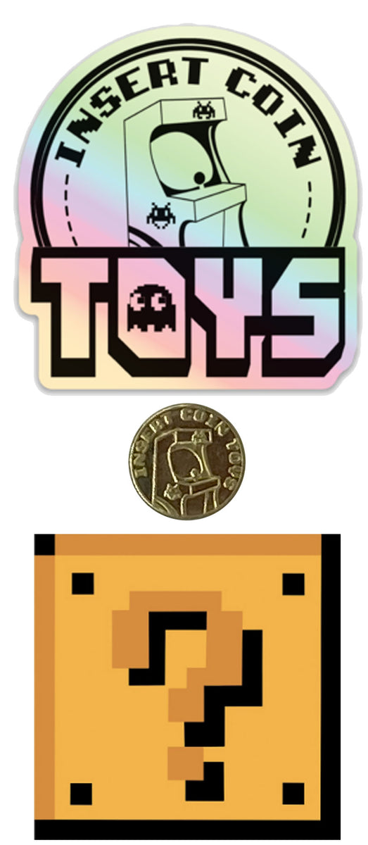 Arcade Token Mystery Sticker Pack – Insert Coin Toys