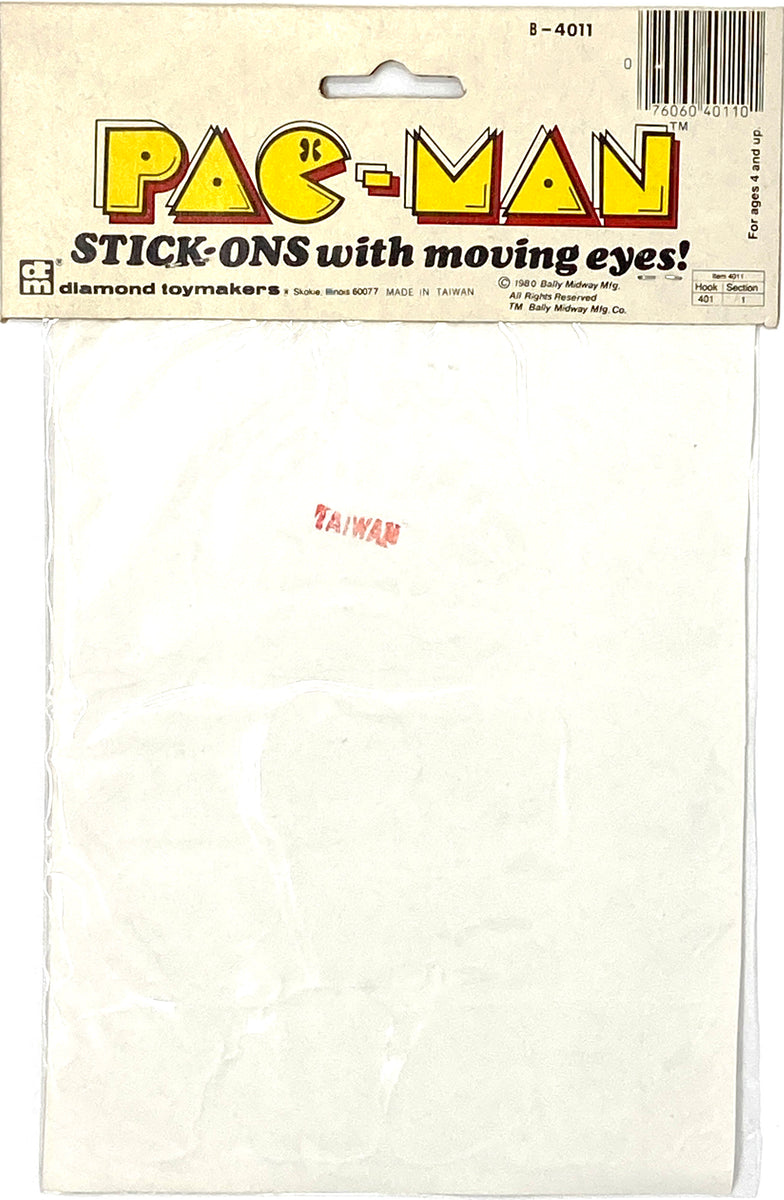 Pacman Sticknodee PAC-MAN STICK-ONS with moving eyes! – Insert Coin Toys