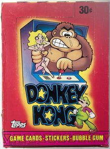 Donkey Kong Game Cards Stickers Bubble Gum
