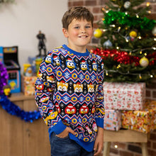 Load image into Gallery viewer, Sonic The Hedgehog Fairisle Knitted Ugly Christmas Sweater