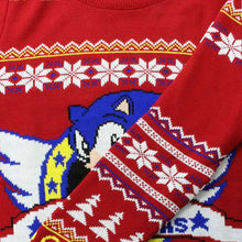 Load image into Gallery viewer, Sonic The Hedgehog Knitted Ugly Christmas Sweater