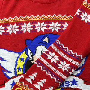 Sonic The Hedgehog Knitted Ugly Christmas Sweater