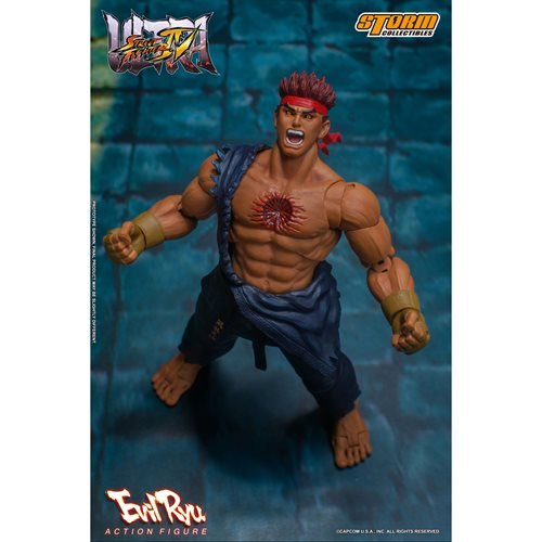 Ultra Street Fighter IV Evil Ryu 1/12 Scale Figure from Storm Collectibles  Figure includes: ▪️ 3 Interchangeable head sculpts ▪️ 4…