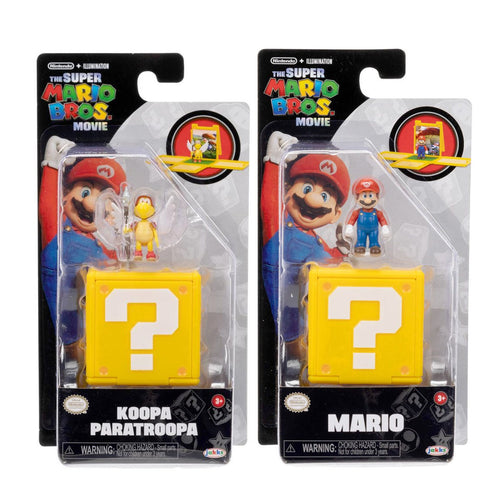 The Super Mario Bros. Movie Koopa Paratroopa and Mario Mini Figures