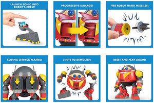 Sonic the Hedgehog 30th Anniversary Giant Eggman Robotnik Robot Battle Set