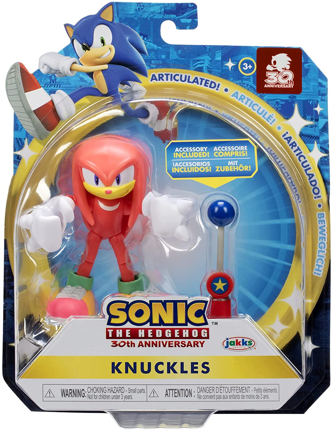 Sonic the Hedgehog Knuckles 4 Inch Wave 6 Action Figure