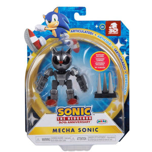 Sonic the Hedgehog Mecha Sonic 4 Inch Wave 5 Action Figure