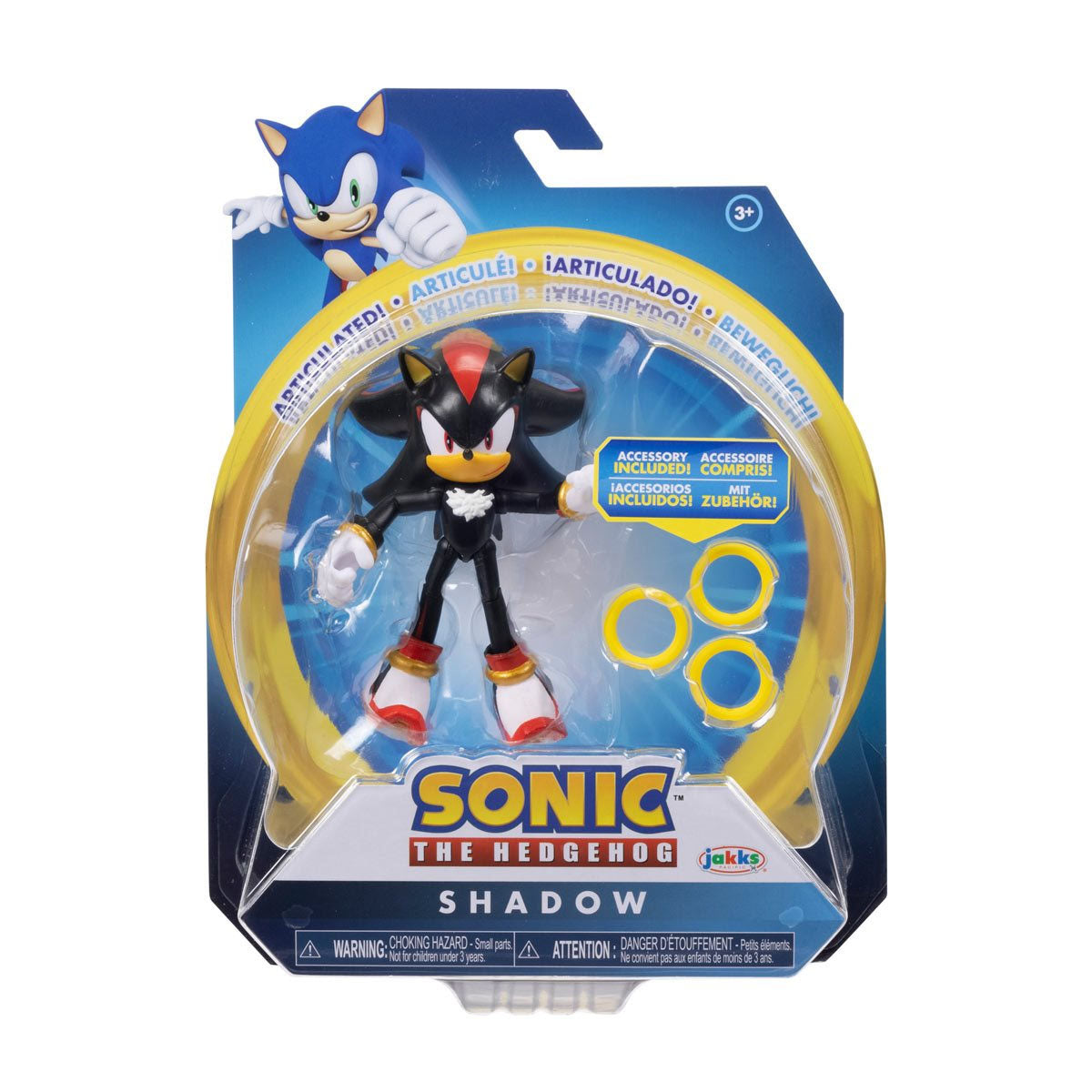 Sonic the Hedgehog Shadow 4 Inch Wave 8 Action Figure – Insert