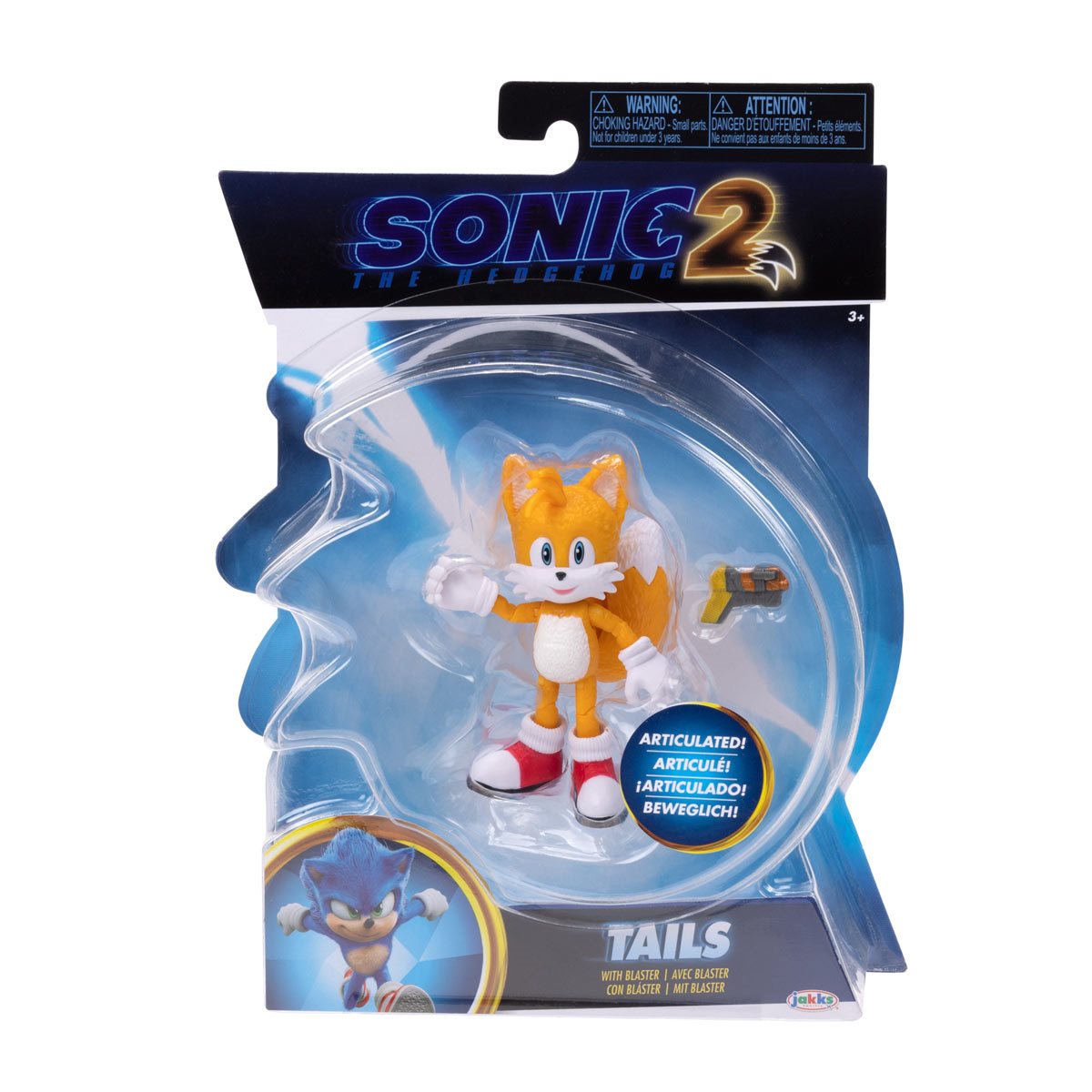 Sonic the Hedgehog 2 Movie Tails 4 Inch Action Figure – Insert