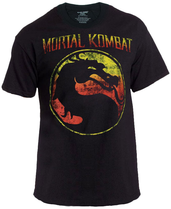 Mortal Kombat Klassic Logo T-Shirt (Distressed)