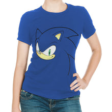 Load image into Gallery viewer, Sonic the Hedgehog Blue Women&#39;s T-Shirt
